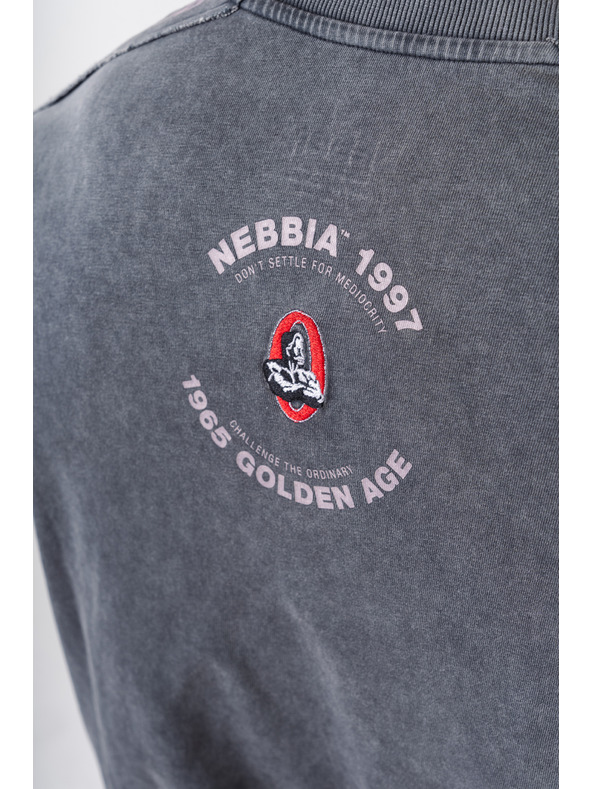 Nebbia Mosott oversized póló GOLDEN AGE 790 M,fekete