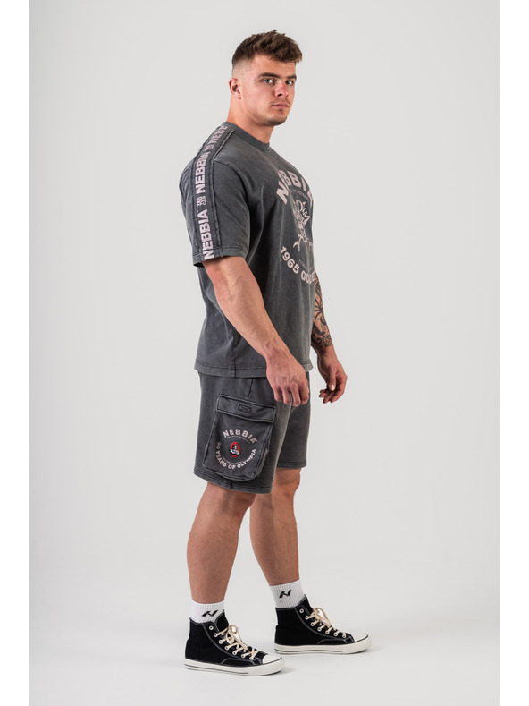 Nebbia Mosott oversized póló GOLDEN AGE 790 M,fekete