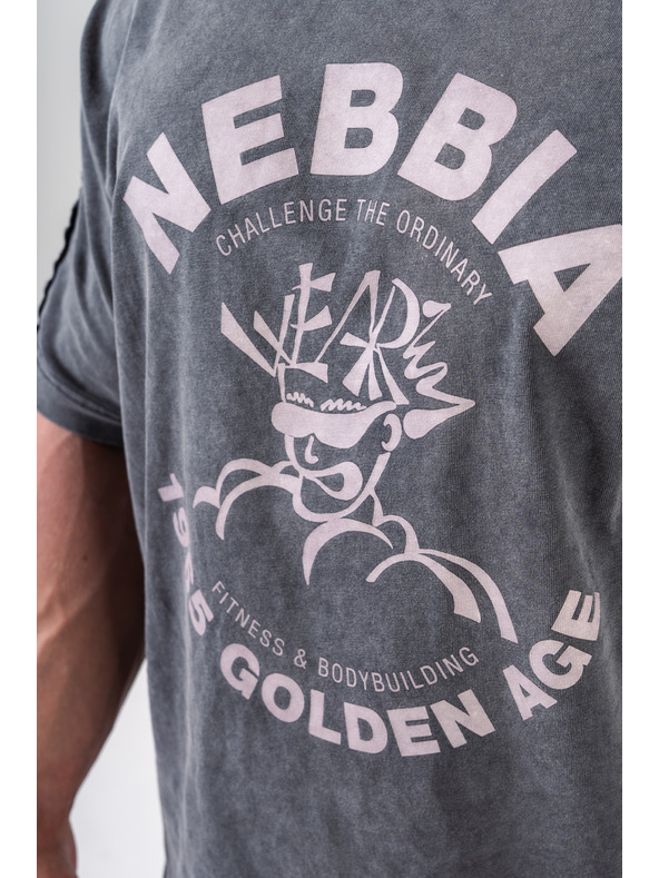 Nebbia Mosott oversized póló GOLDEN AGE 790 M,fekete
