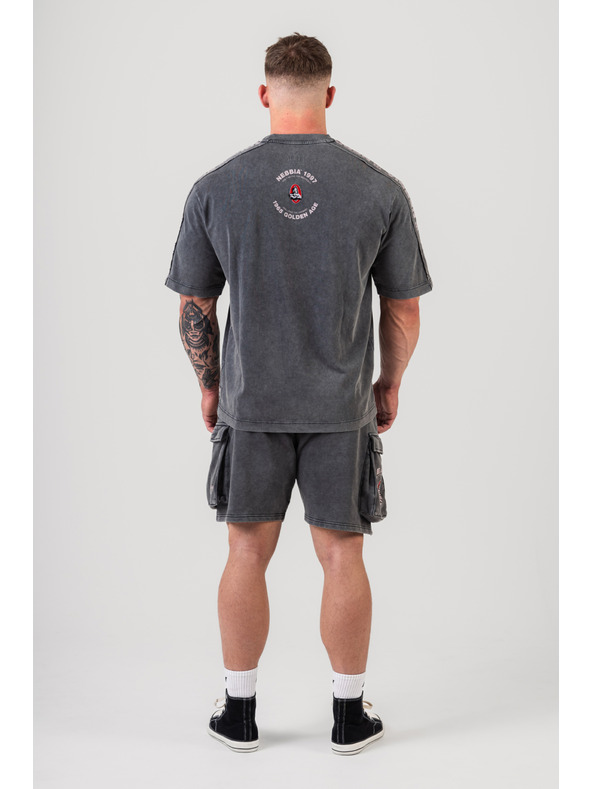 Nebbia Mosott oversized póló GOLDEN AGE 790 M,fekete