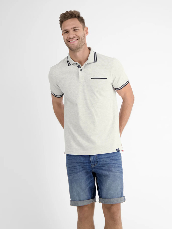 LERROS Világosszürke férfi pólóing LERROS