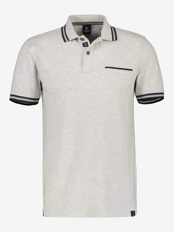 LERROS Világosszürke férfi pólóing LERROS
