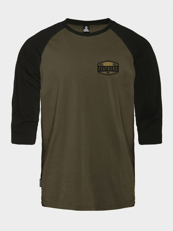 Horsefeathers Póló Hexagon II Raglan - égett olajbogyó méret L HORSEFEATHERS