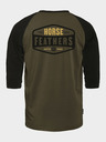 Horsefeathers Póló Hexagon II Raglan - égett olajbogyó méret L HORSEFEATHERS