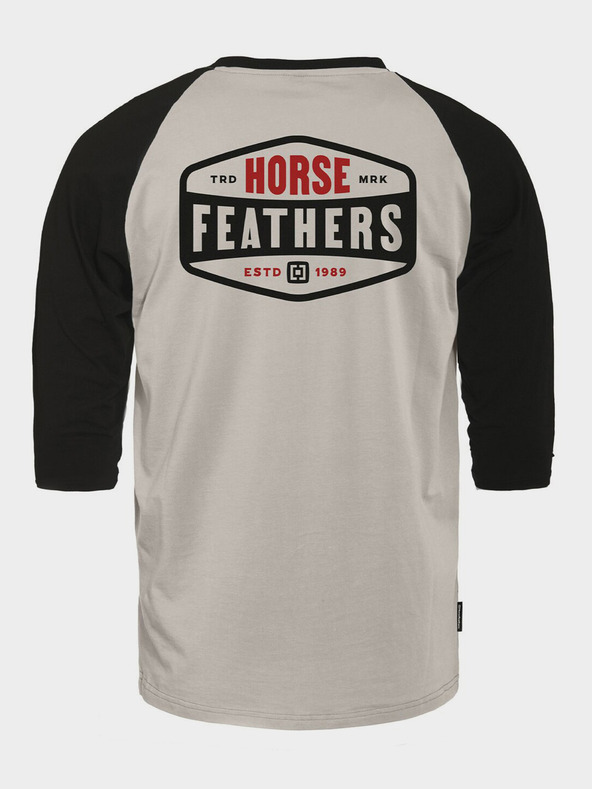Horsefeathers Póló Hexagon II Raglan - cement méret L HORSEFEATHERS