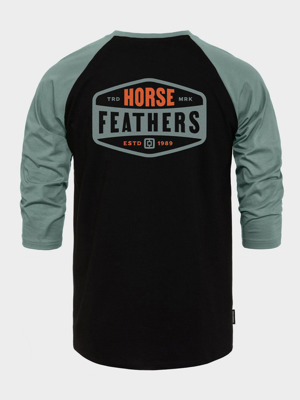 Horsefeathers Póló Hexagon II Raglan - fekete méret L HORSEFEATHERS