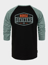 Horsefeathers Póló Hexagon II Raglan - fekete méret L HORSEFEATHERS
