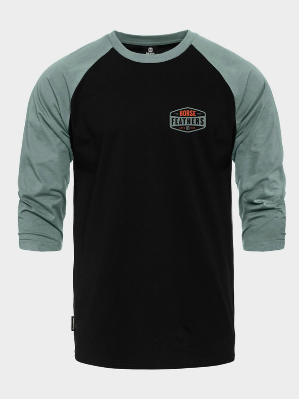 Horsefeathers Póló Hexagon II Raglan - fekete méret L HORSEFEATHERS