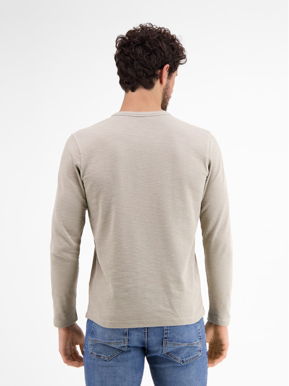 LERROS Bézs színű férfi gombos ing LERROS