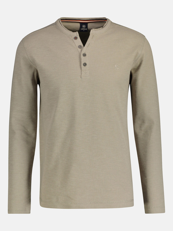 LERROS Bézs színű férfi gombos ing LERROS