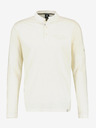 LERROS Krémszínű férfi hosszú ujjú pólóing LERROS