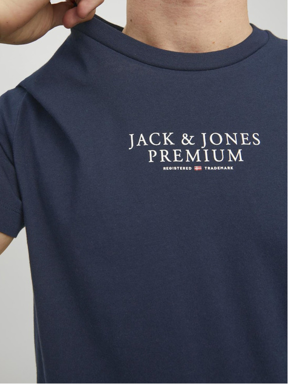 Jack & Jones Sötétkék Jack & Jones férfi kapucnis pulóver