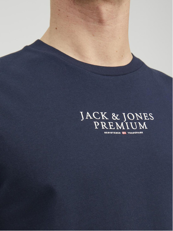 Jack & Jones Sötétkék Jack & Jones férfi kapucnis pulóver