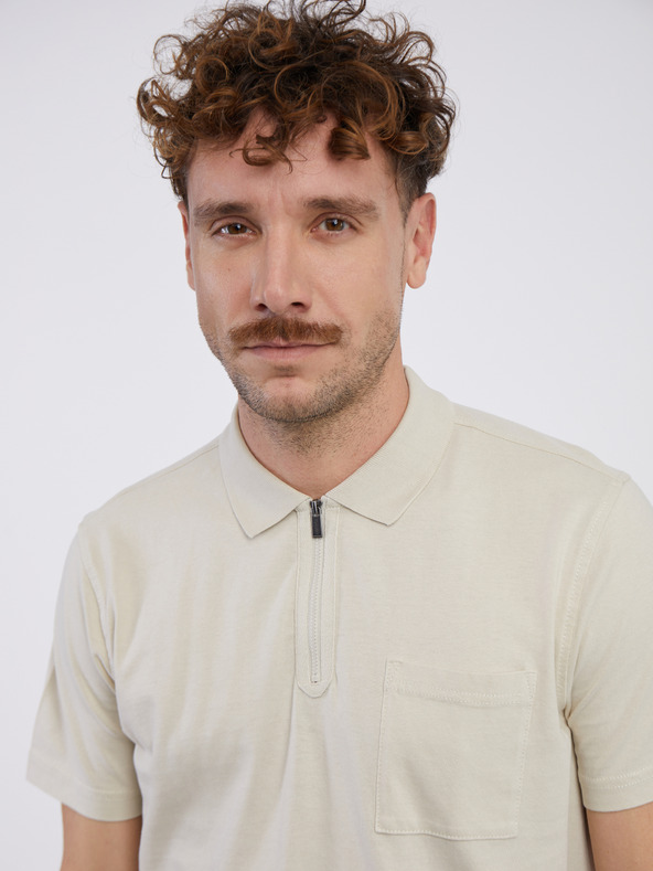 LERROS Bézs színű férfi pólóing LERROS