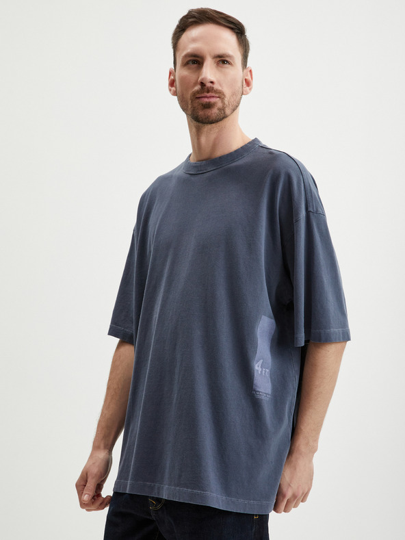 Tom Tailor Denim Sötétkék férfi túlméretezett póló Tom Tailor Denim