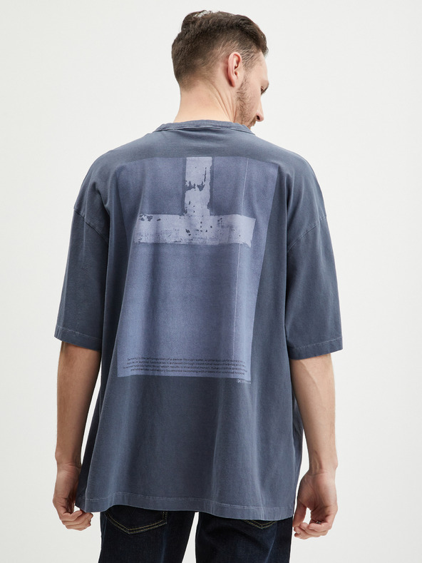 Tom Tailor Denim Sötétkék férfi túlméretezett póló Tom Tailor Denim