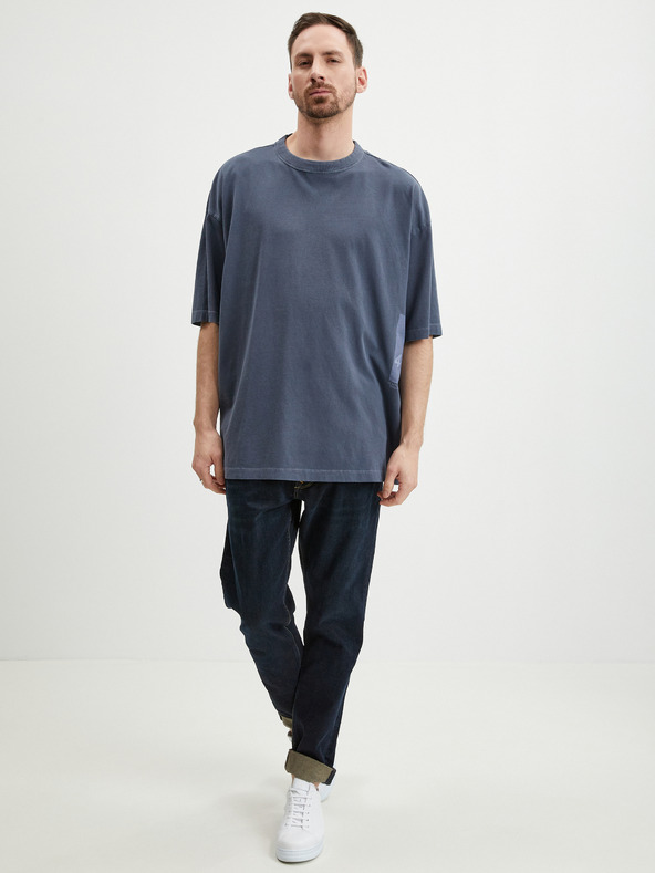 Tom Tailor Denim Sötétkék férfi túlméretezett póló Tom Tailor Denim