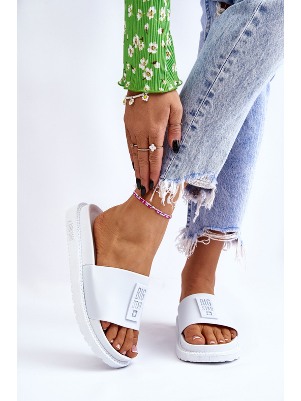 BIG STAR SHOES Női papucs Big Star fehér