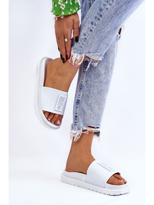 BIG STAR SHOES Női papucs Big Star fehér