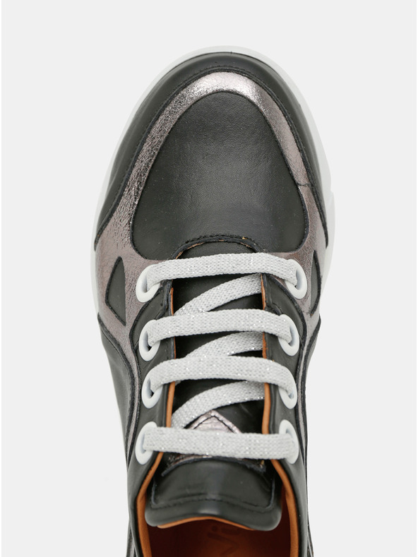 WILD Fekete női bőr tornacipő WILD