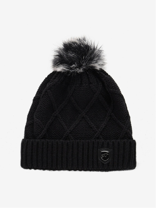 ALPINE PRO Meleg sapka pomponnal ALPINE PRO GODERE fekete