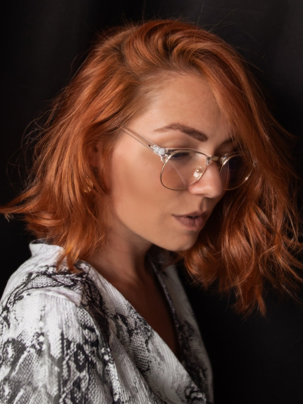 VEYREY VeyRey kék fényt blokkoló szemüveg ovális Sigrid Clear