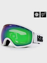 Horsefeathers Knox snowboard szemüveg - fehér/tükör zöld HORSEFEATHERS