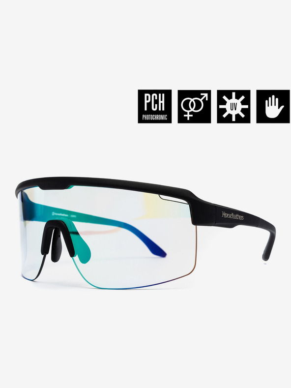 Horsefeathers Fotokromatikus síszemüveg Scorpio - matt fekete/tükörzöld HORSEFEATHERS