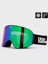 Horsefeathers Snowboard szemüveg Edmond - fekete/tükör zöld HORSEFEATHERS