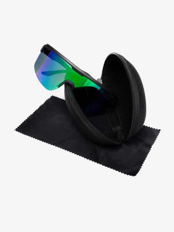 Horsefeathers Scorpio kerékpáros szemüveg - matt fekete/tükörzöld HORSEFEATHERS