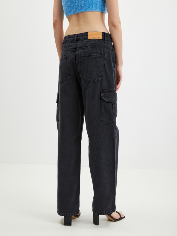 Noisy May Fekete női széles szárú farmer Noisy May Alexa