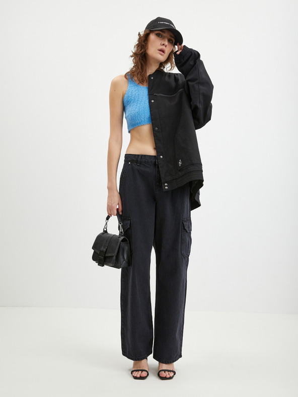 Noisy May Fekete női széles szárú farmer Noisy May Alexa