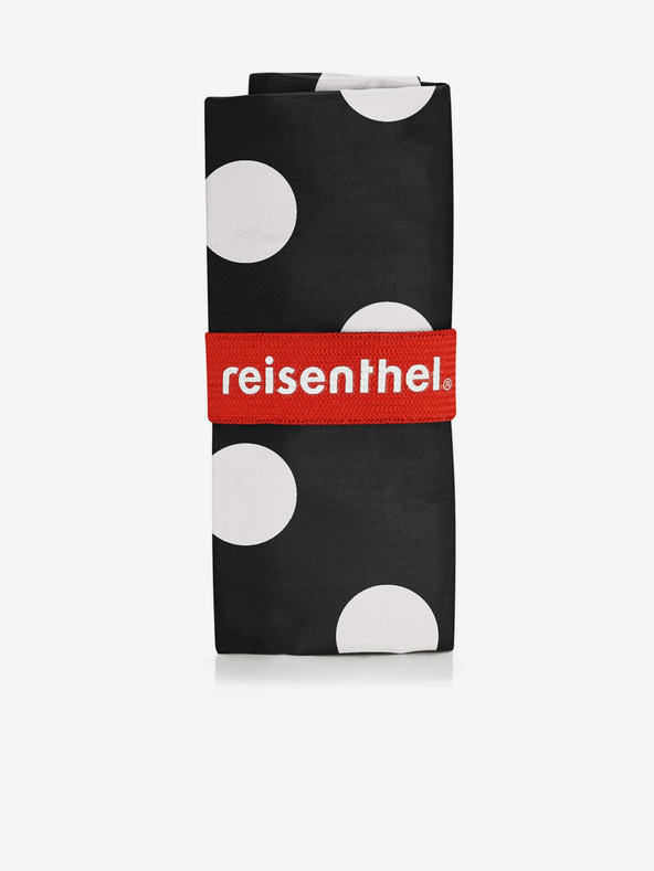 Reisenthel Fekete női bevásárlótáska fehér pöttyökkel Reisenthel Mini Maxi Shopper Dots White