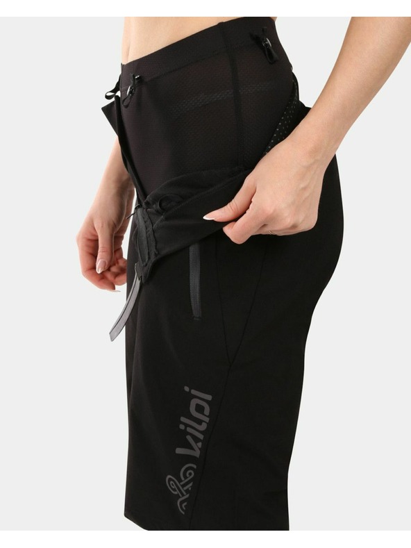 Kilpi Kilpi HIXON-W 2az1-ben női kerékpáros rövidnadrág hegyi kerékpározáshoz Fekete