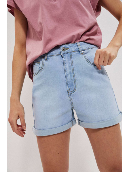 Moodo Világoskék női farmer rövidnadrág Moodo