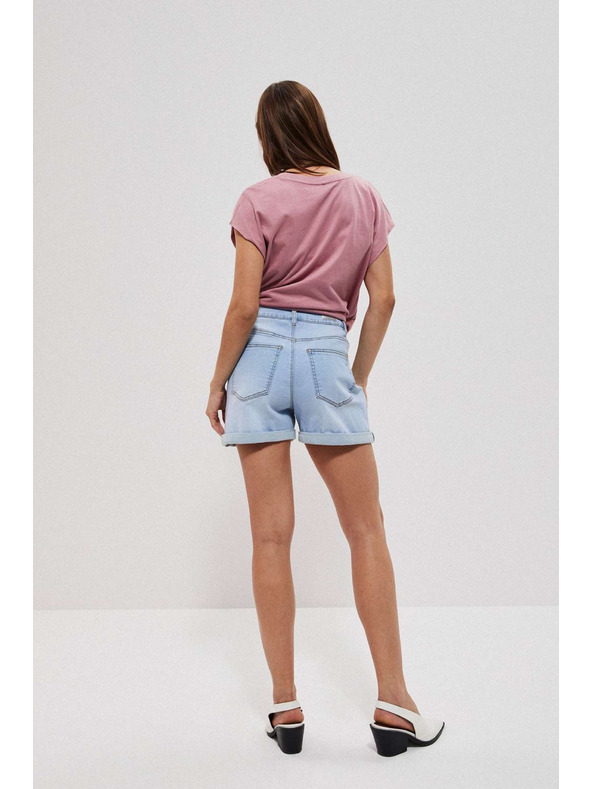 Moodo Világoskék női farmer rövidnadrág Moodo