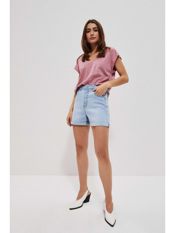 Moodo Világoskék női farmer rövidnadrág Moodo