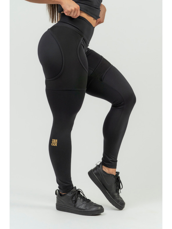 Nebbia NEBBIA INTENSE Mesh női sport leggings 838 Gold Nebbia Gold Nebbia