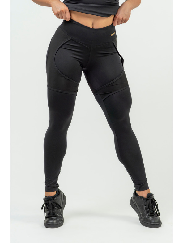 Nebbia NEBBIA INTENSE Mesh női sport leggings 838 Gold Nebbia Gold Nebbia