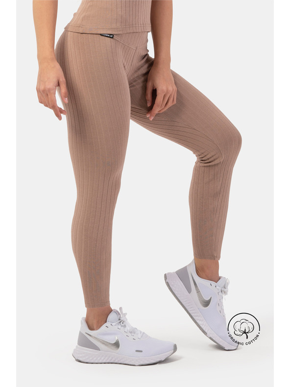 Nebbia Bordázott, magas derekú, bio pamut leggings 405 Nebbia