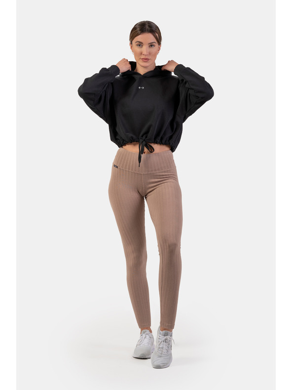 Nebbia Bordázott, magas derekú, bio pamut leggings 405 Nebbia