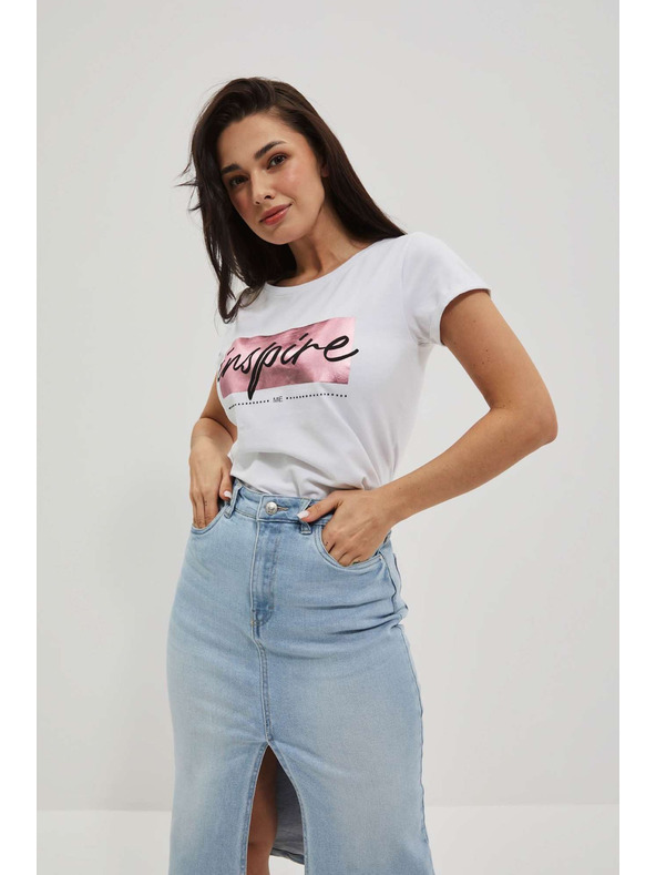 Moodo Női póló L-TS-4019 WHITE Moodo női póló