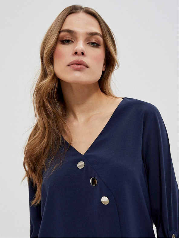 Moodo Sötétkék női blúz Moodo