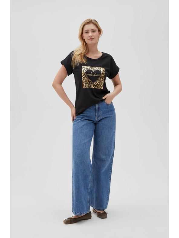 Moodo Fekete női póló Moodo