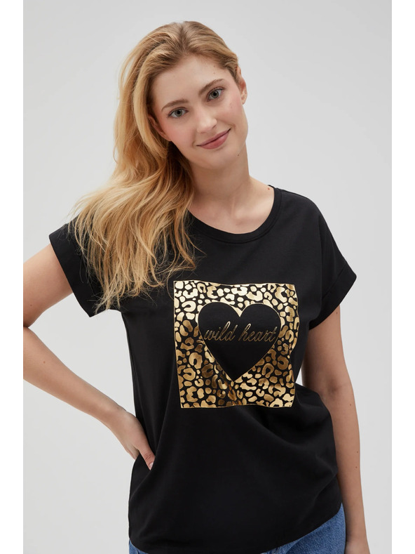 Moodo Fekete női póló Moodo