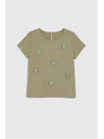 Moodo Olívazöld női póló Moodo