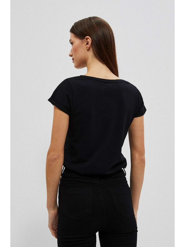 Moodo Női póló L-TS-4020 FEKETE Moodo