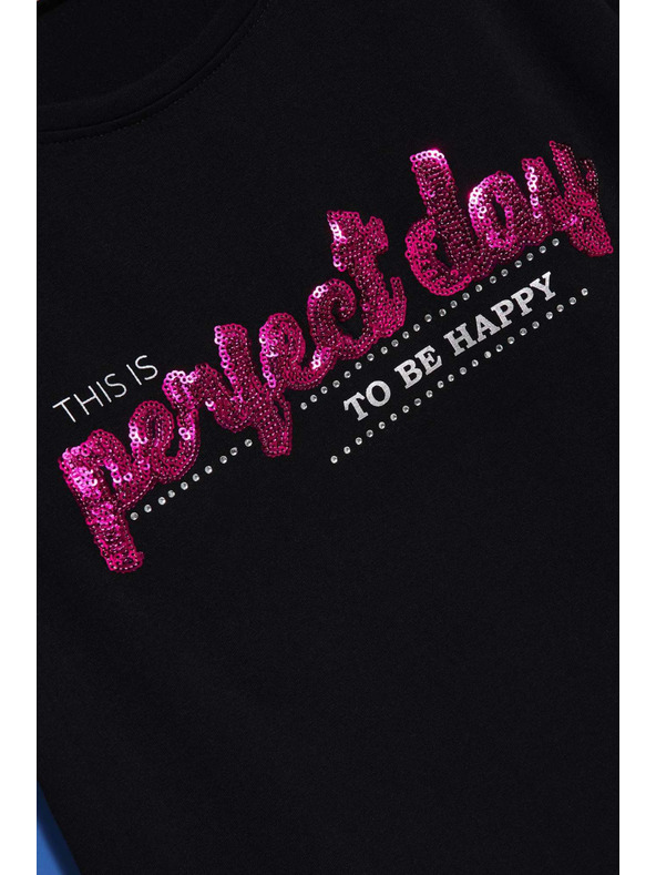 Moodo Női póló L-TS-4020 FEKETE Moodo