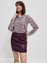 Moodo Moodo fehér és bor női virágos blúz