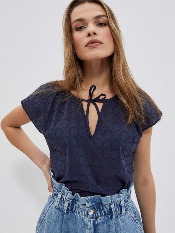 Moodo Sötétkék női blúz Moodo